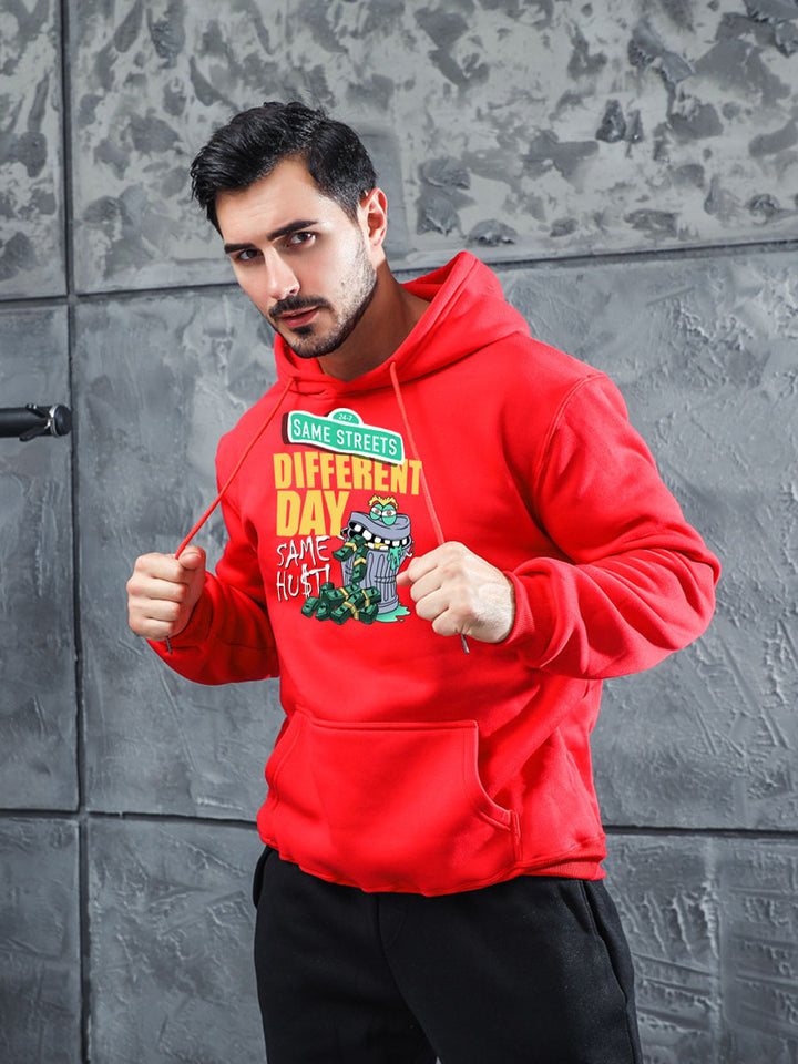 Damen Kapuzenpullover mit kreativem Print Drune
