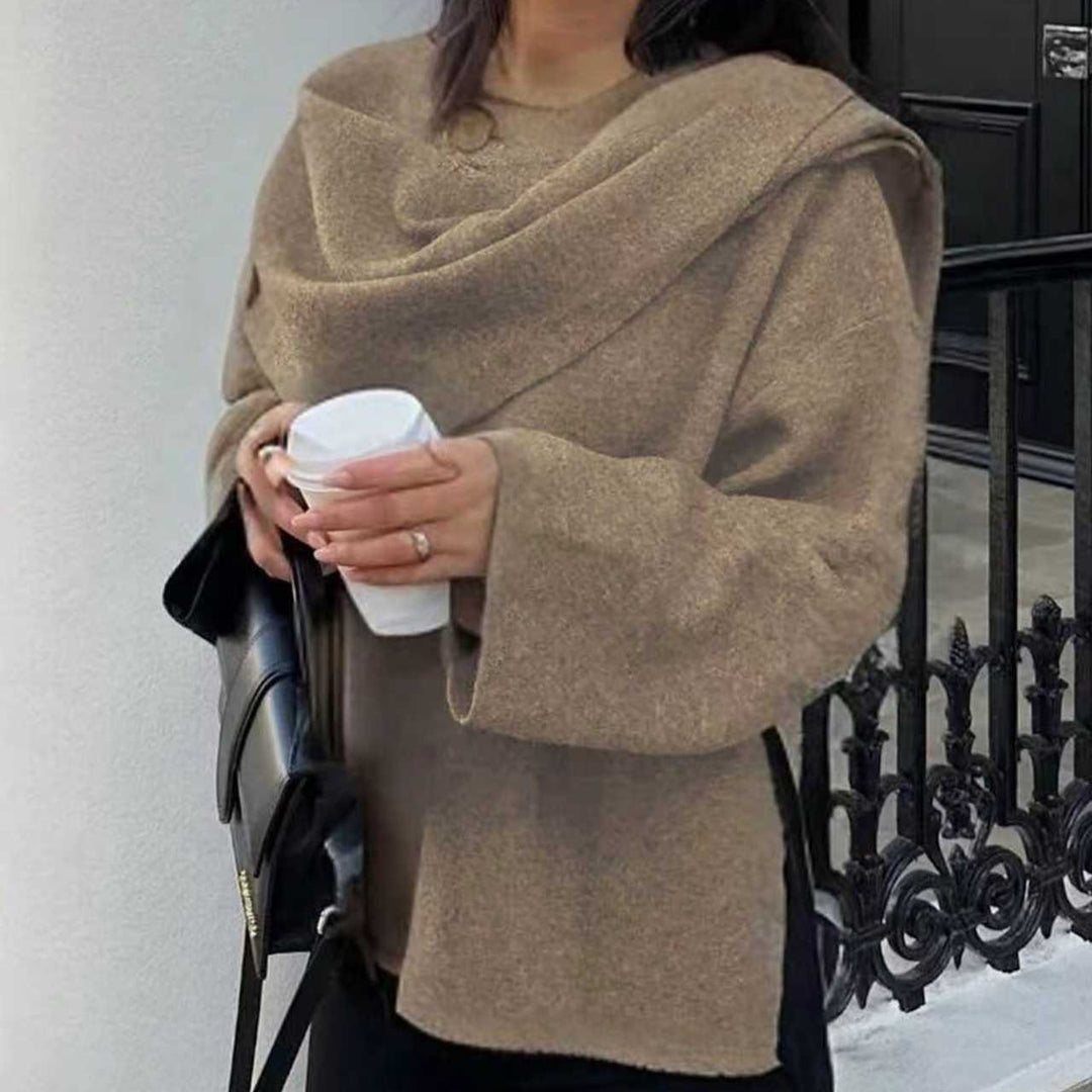 Damen Wickeljacke mit lässigem Schnitt und hochgeschlossenem Design Drune