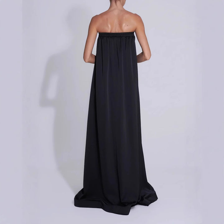 Damen Elegantes Maxikleid mit floralem Design und elastischem Oberteil Drune