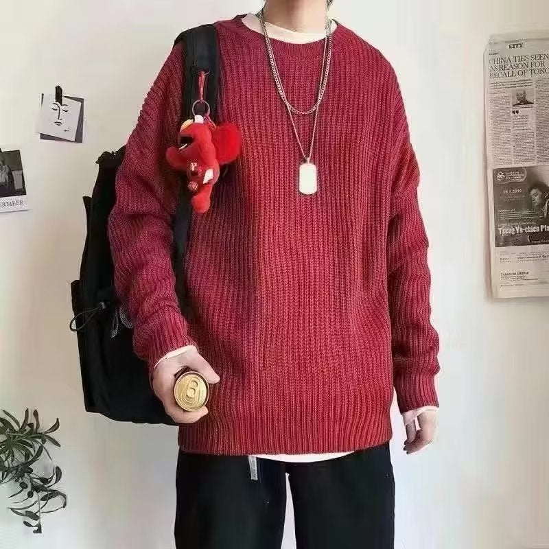 Damen Bequemer Oversized Strickpullover Drune