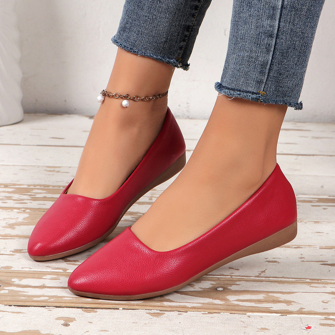 Damen Elegante Ballerinas mit zeitlosem Design und weichem Obermaterial Drune