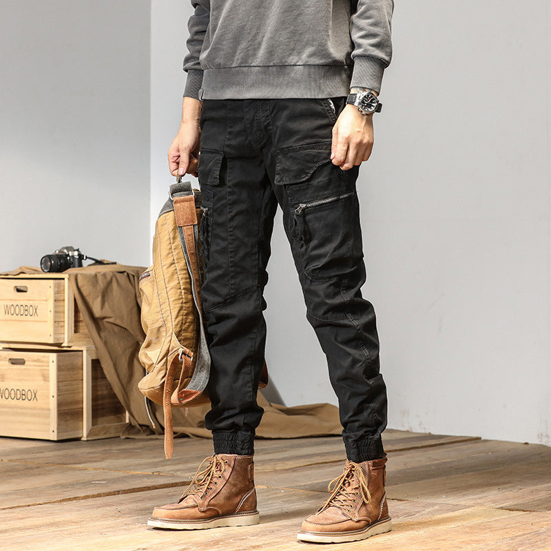 Herren Technische Cargo-Jogginghose mit Multifunktionstaschen & elastischen Bündchen Drune