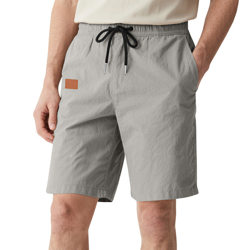 Herren nan schnelltrocknende Badeshorts im Bermuda-Schnitt mit elastischem Bund und Kordelzug Drune