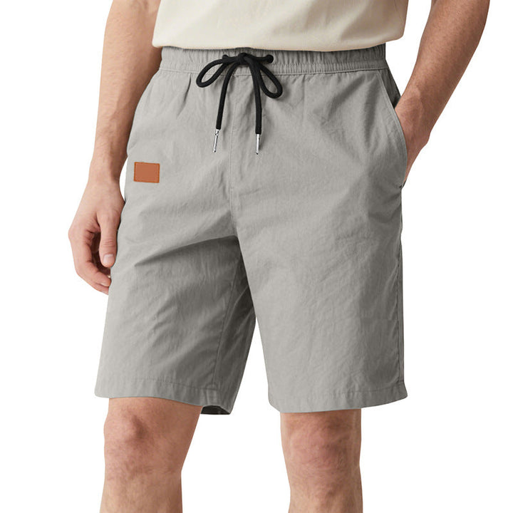 Herren nan schnelltrocknende Badeshorts im Bermuda-Schnitt mit elastischem Bund und Kordelzug Drune
