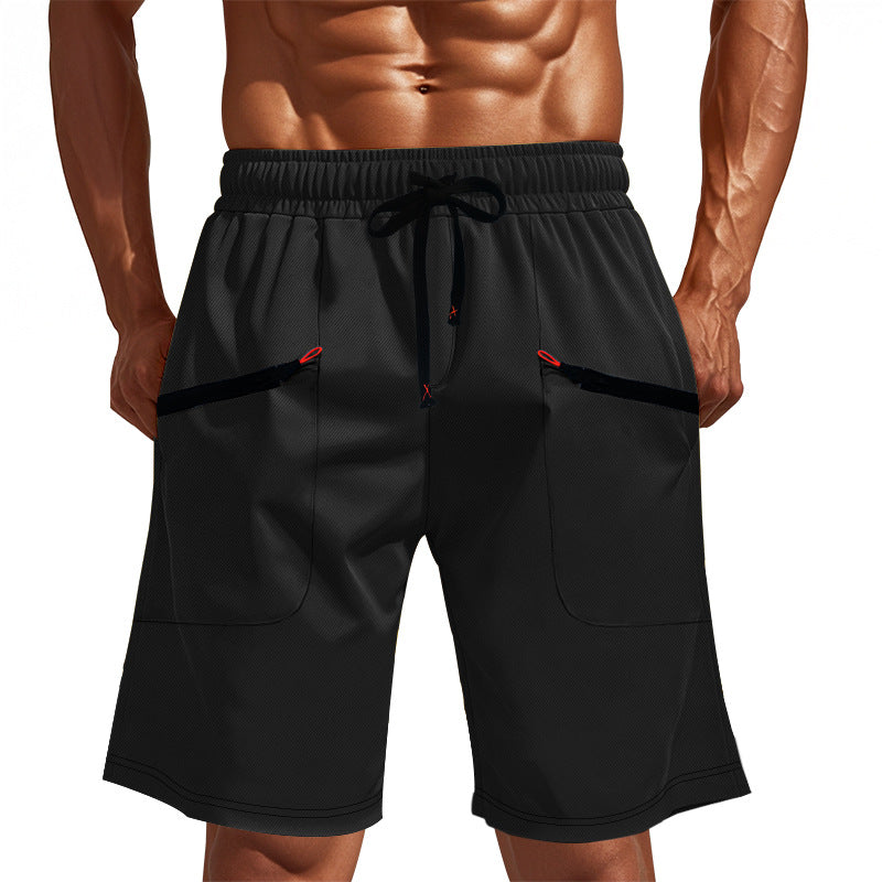 Herren Sportliche Shorts mit vielseitigen Taschen und elastischem Bund Drune