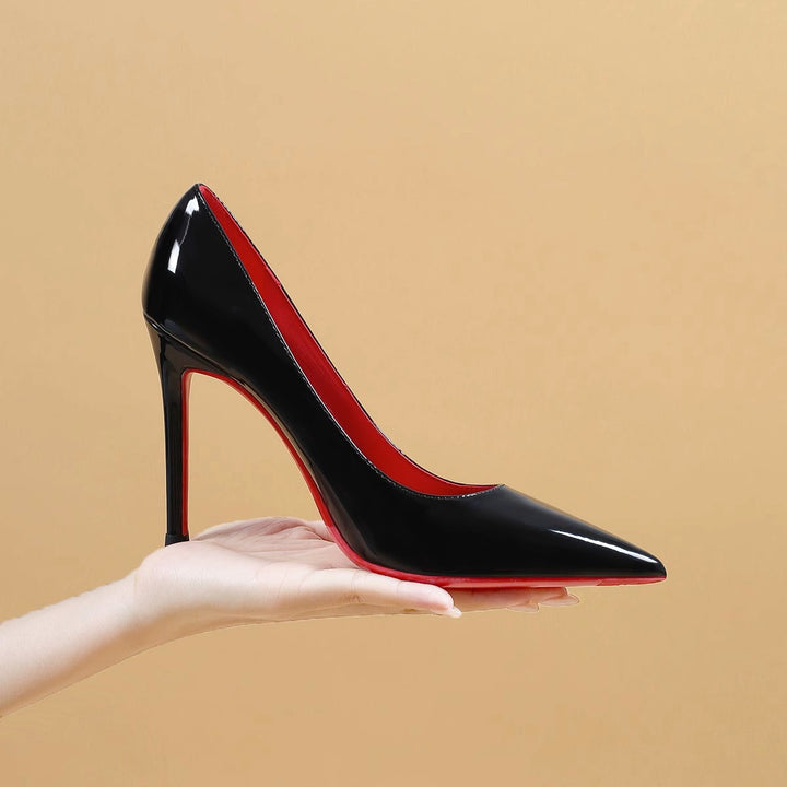 Damen Spitz-Pumps mit hohem Stiletto-Absatz und Riemchen Drune