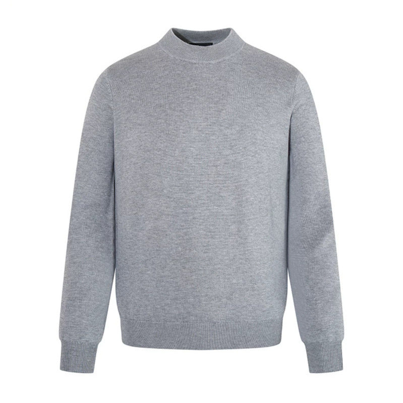 Herren Feinstrickpullover mit leichtem Stehkragen und gerippten Bündchen Drune
