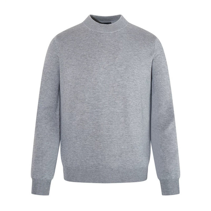 Herren Feinstrickpullover mit leichtem Stehkragen und gerippten Bündchen Drune