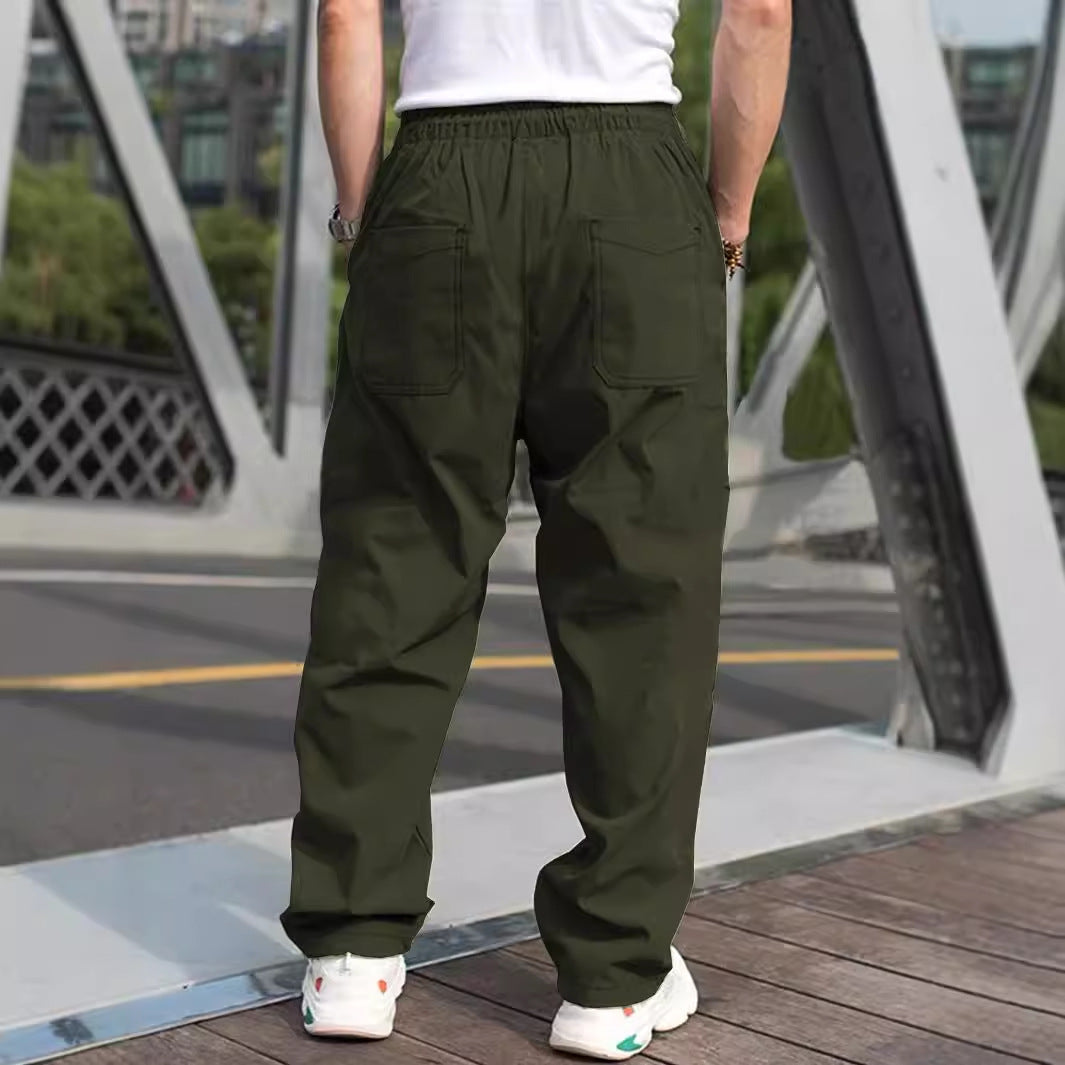 Herren lässige Cargohose mit elastischem Bund Drune