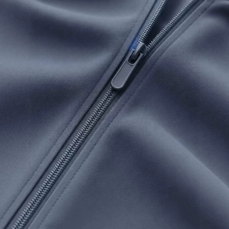 Herren Kapuzen-Blouson Leichter Windbreaker mit geripptem Saum und verdeckter Reißverschlussleiste Drune