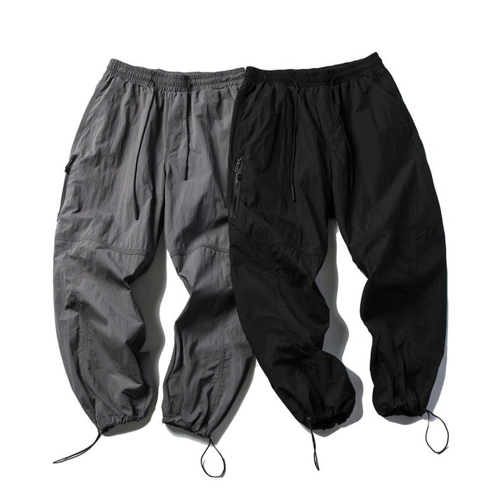 Unisex Technische Cargo-Hose im Baggy-Schnitt mit Tunnelzugbund und verstellbaren Beinabschlüssen Drune