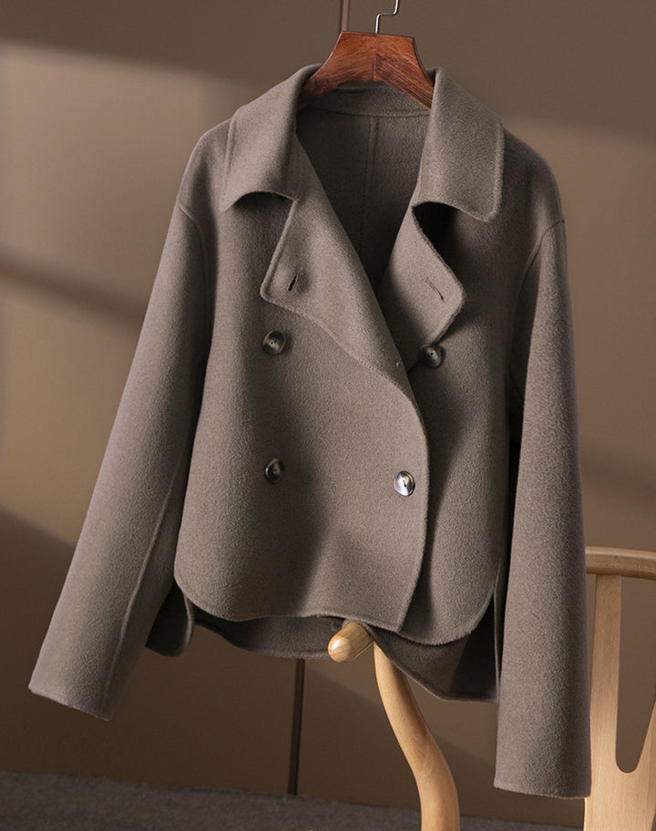 Damen Modische Kurzarmpulloverjacke Drune
