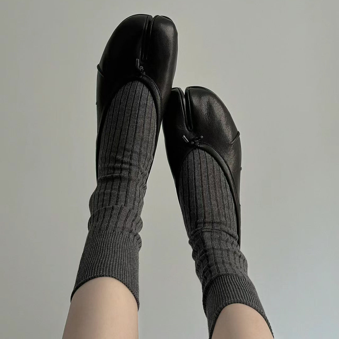 Damen zeitgenössische Split-Toe Ballerinas Drune