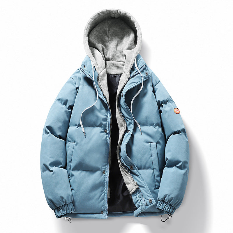 Herren Steppjacke mit abnehmbarer Kapuze Drune