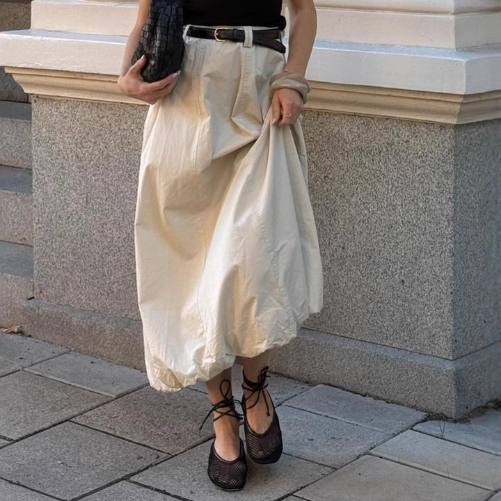 Damen elegante, luftige Midi-Rock Drune