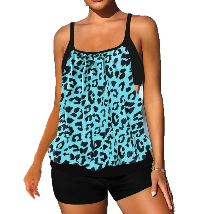 Damen Tankini mit modischem Animal-Print und sportlicher Passform Drune
