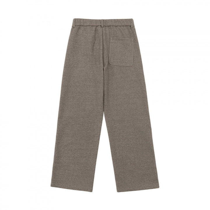 Damen Weite Bundfaltenhose mit hohem Bund und geradem Bein Drune