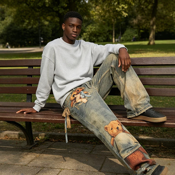 Damen Trendige Freizeitjeans Drune