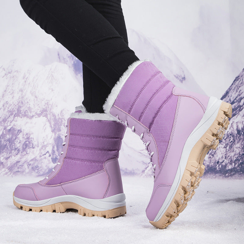Damen Winterstiefel mit isolierter Fütterung und rutschfester Profilsohle Drune