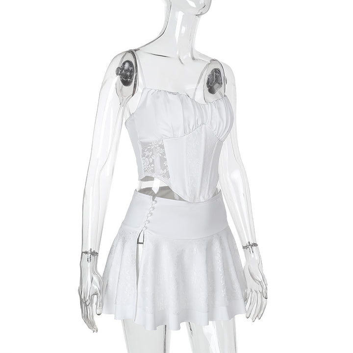 Damen Corsagenkleid mit filigranen Spitzenakzenten Drune