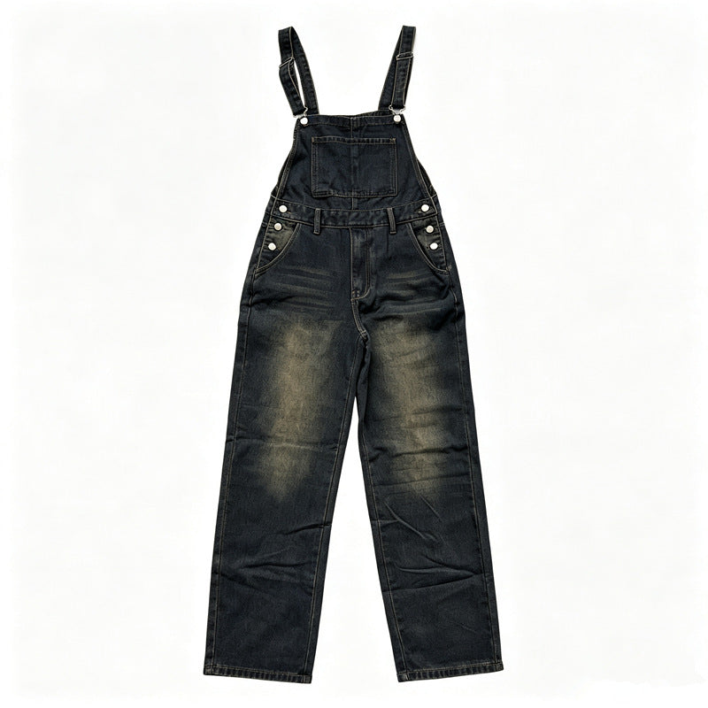 Herren Lässige Jeanslatzhose Drune