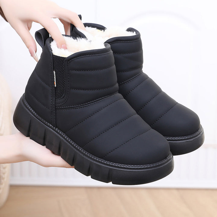Damen Warme und gepolsterte Winterstiefel Drune