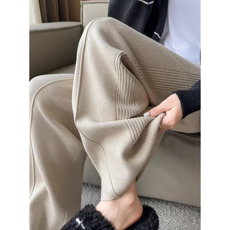 Damen Oversized Strickpullover mit breitem Streifenmuster und lässigem Schnitt Drune