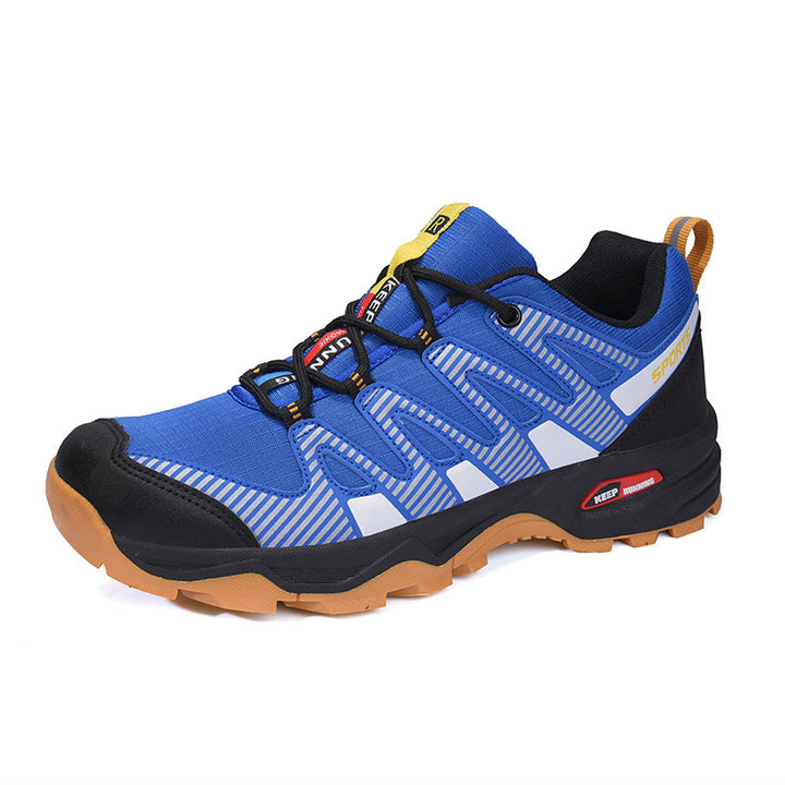 Herren sportlicher Outdoor-Adventure Sneaker mit verstärkter Zehenkappe und stoßdämpfender Wabensohle Drune