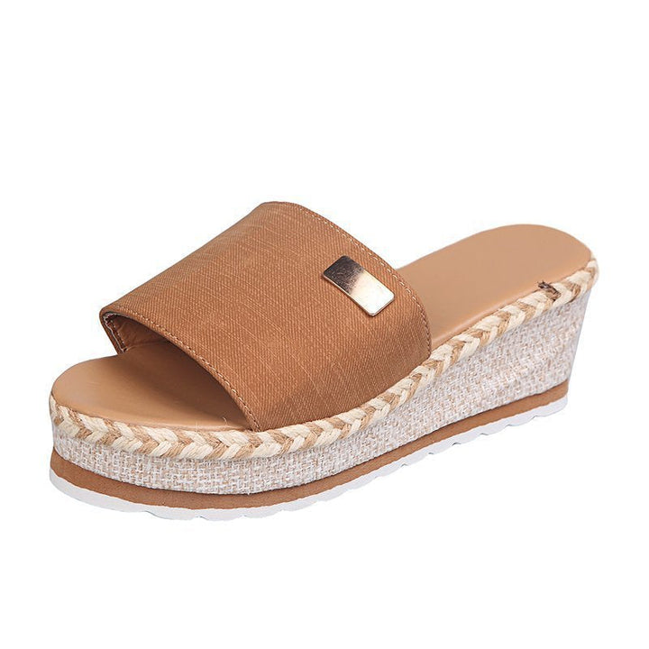 Damen Komfortable Keil-Sandalen Drune
