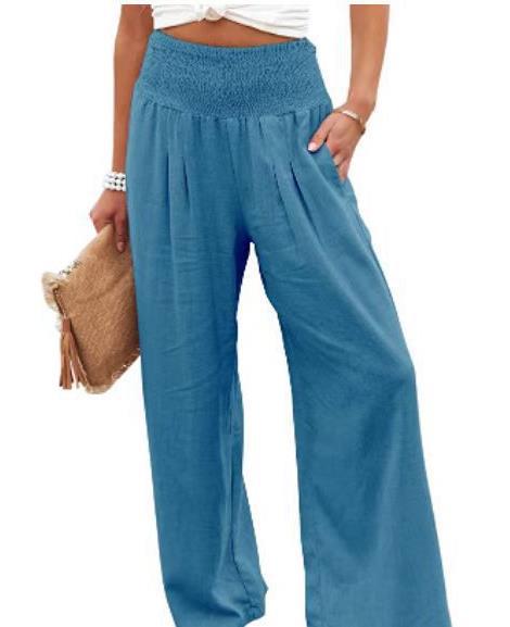 Damen weiter Sommerhose mit elastischem Bund Drune