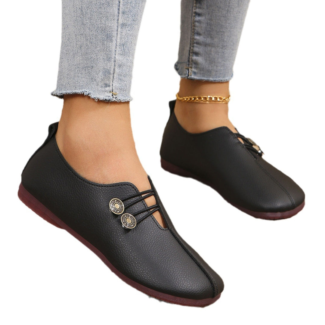 Damen Mokassins mit modischem Schnürdesign und eleganten Akzenten Drune