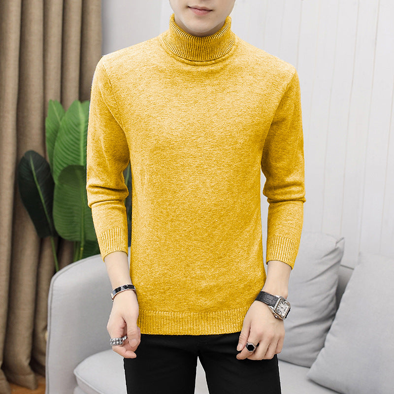 Herren modischer Rollkragenpullover mit feiner Struktur Drune