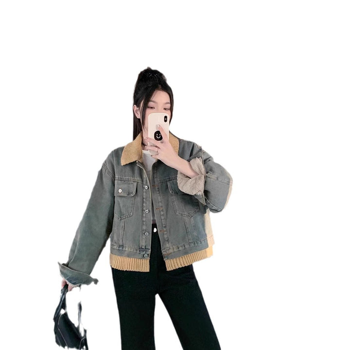 Damen Cargojacke mit kuscheligem Kragen Drune