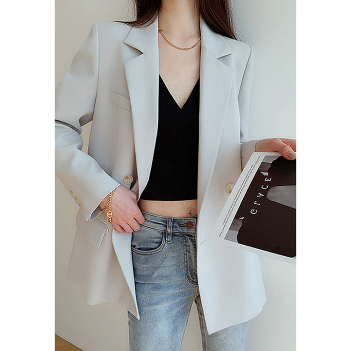 Damen Elegante Oversized Blazerjacke Drune