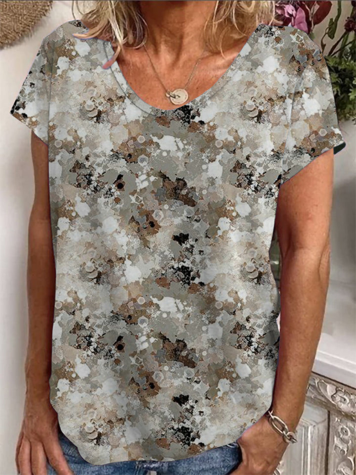 Damen Lockere Bluse mit buntem Paisleymuster Drune