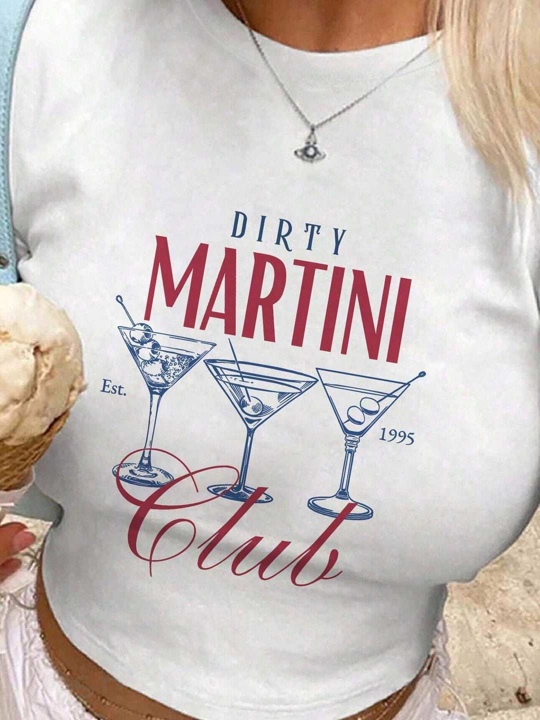 Damen Kurzarm T-Shirt mit auffälligem Motorrad-Design Drune