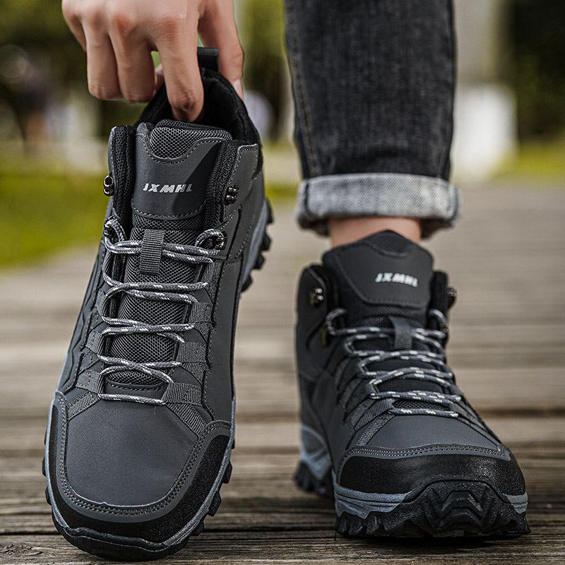 Damen Mid-Cut Geländewanderstiefel mit D‑Ring‑Schnürung, verstärktem Zehenschutz und griffiger Mehrzonen‑Trailsohle Drune