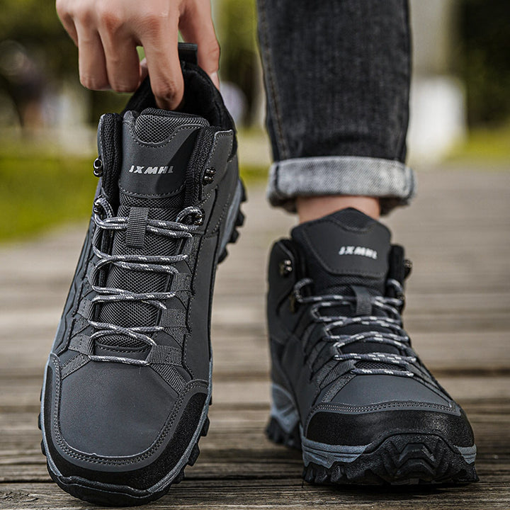 Damen Mid-Cut Geländewanderstiefel mit D‑Ring‑Schnürung, verstärktem Zehenschutz und griffiger Mehrzonen‑Trailsohle Drune