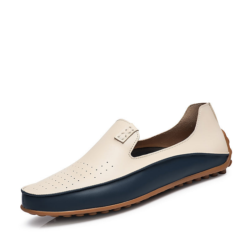 Damen eleganter Driving‑Mokassin mit weichem Lederlook, gepolstertem Komfortfußbett und profiliertem Noppenlaufsohle Drune