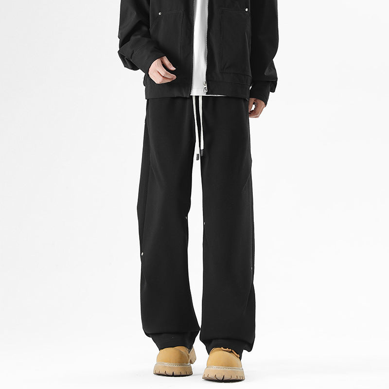 Herren Weite Baggy-Sweathose mit Kordelzug und elastischem Beinabschluss Drune
