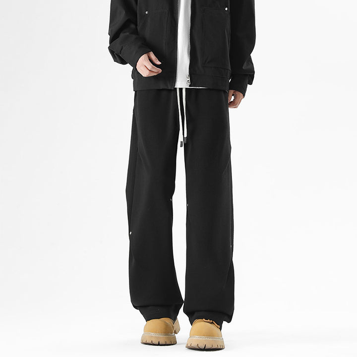 Herren Weite Baggy-Sweathose mit Kordelzug und elastischem Beinabschluss Drune