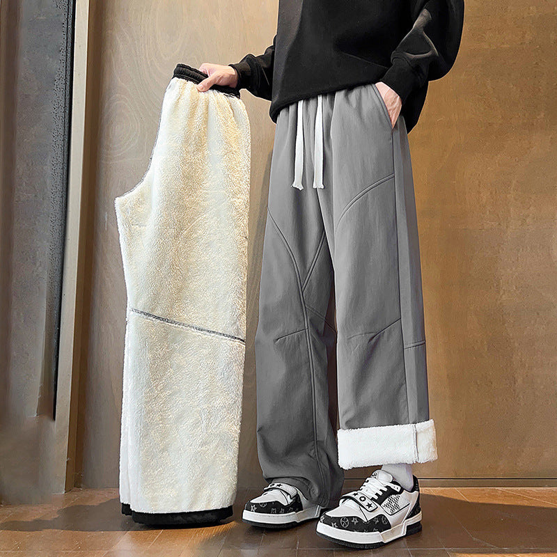 Unisex Plüschige Relaxed Fit Freizeithose