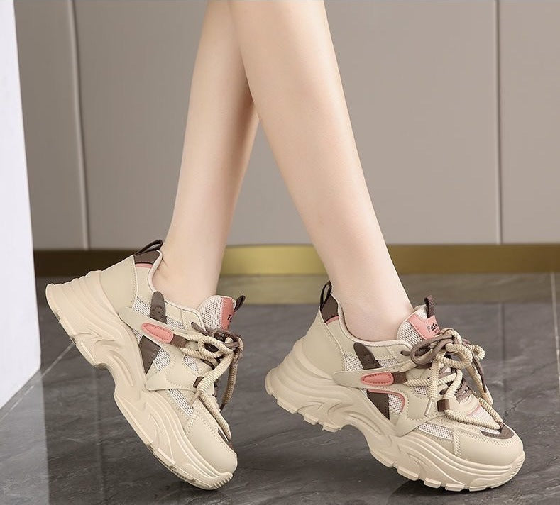 Damen Chunky Sneakers mit atmungsaktiven Mesh-Einsätzen und komfortabler Dämpfung Drune
