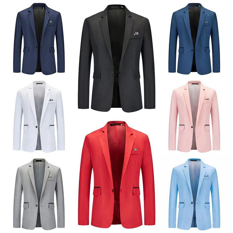 Herren eleganter Blazer mit strukturiertem Design und feinen Details Drune