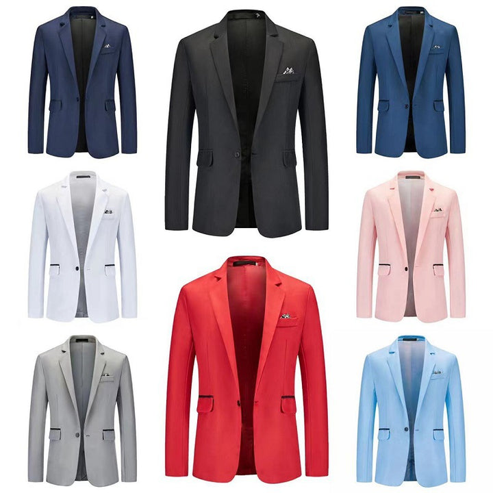 Herren eleganter Blazer mit strukturiertem Design und feinen Details Drune