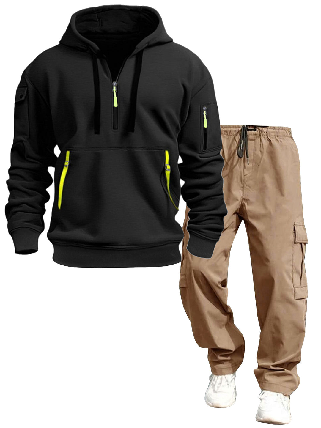 Herren lässiger Kapuzenpullover und Jogginghose Drune