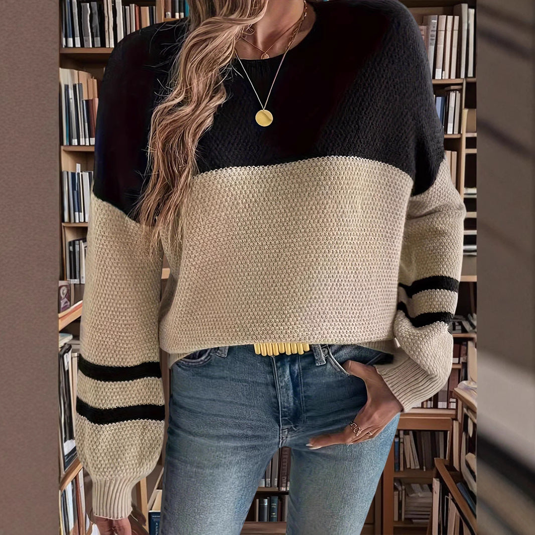 Damen hochwertiger, gestrickter Pullover Drune