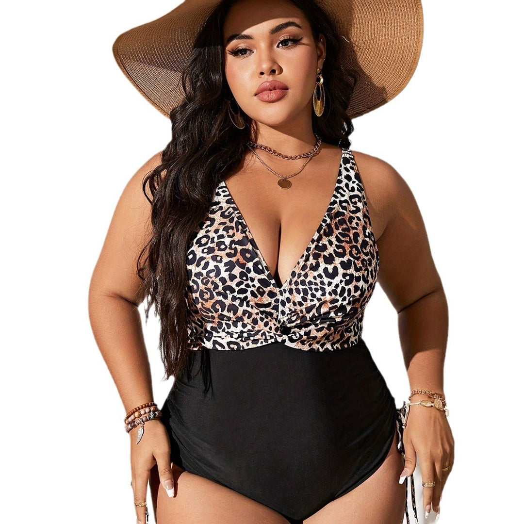 Damen Eleganter Badeanzug mit modischen Tiermotiven Drune
