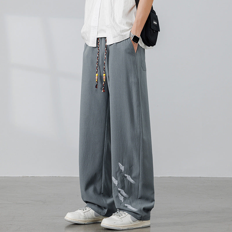 Herren Entspannte Pluderhose mit verstellbarem Bund Drune