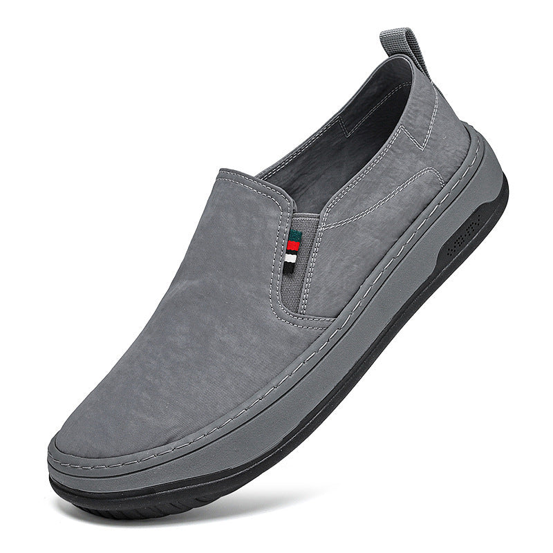 Herren Minimalistischer Slip-On City-Sneaker aus Mikrofaser mit stoßdämpfender Komfortsohle Drune